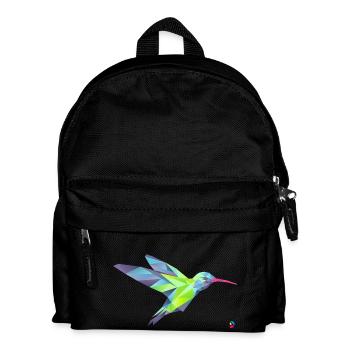 Geometric Hummingbird - Kids' Backpack - black - Front