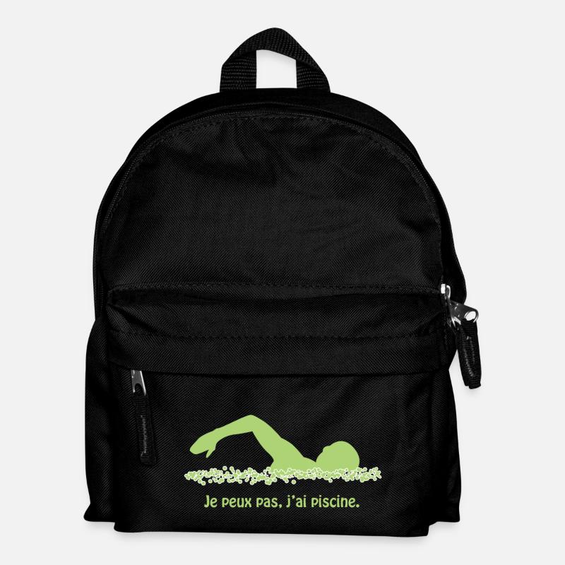 Je peux pas, j'ai piscine - Sac à dos Enfant - noir