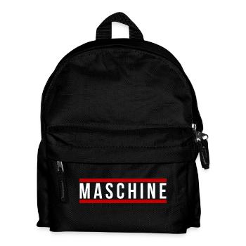 Maschine front - Kinder Rucksack - Schwarz - Vorne