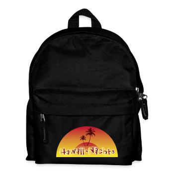 Hawaii-Nächte - Palme - Kinder Rucksack - Schwarz - Vorne