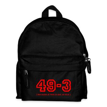 49-3 rouge - Sac à dos Enfant - noir - Devant