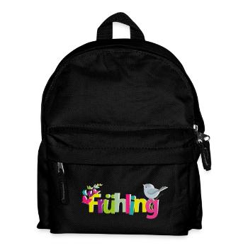 Frühling - Kinder Rucksack - Schwarz - Vorne