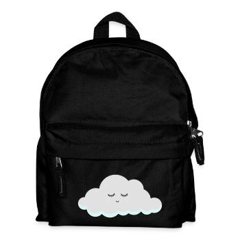 Schlaf Wolke mit Wimpern - Kinder Rucksack - Schwarz - Vorne