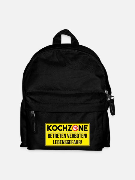 KOCHZONE - BETRETEN VERBOTEN! - Kinder Rucksack - Schwarz