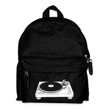 turntable - Kinder Rucksack - Schwarz - Vorne