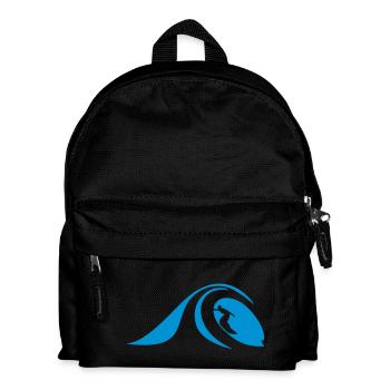 Surfer in the Tube - Kids' Backpack - black - Front