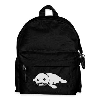 cute_baby_seal - Kinder Rucksack - Schwarz - Vorne