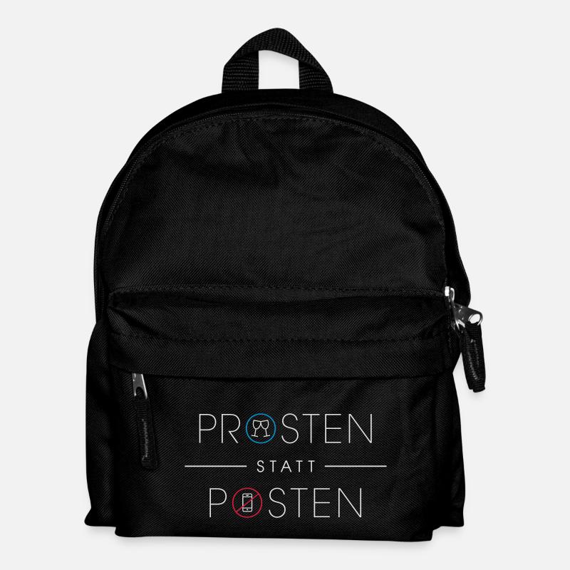 prosten statt posten - Kinder Rucksack - Schwarz