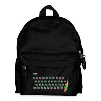 ZX81 (Zed-Ex) Spectrum Keyboard - Kinder Rucksack - Schwarz - Vorne