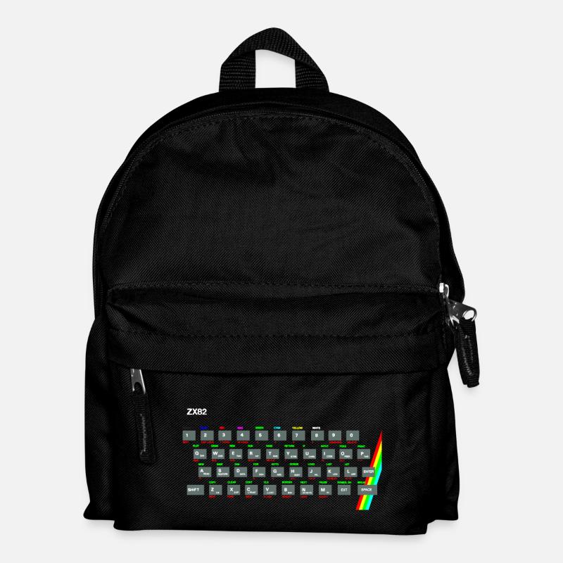 ZX81 (Zed-Ex) Spectrum Keyboard - Kids' Backpack - black