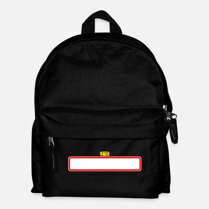 Blank Billboard, ich liebe meine Stadt - Kinder Rucksack - Schwarz
