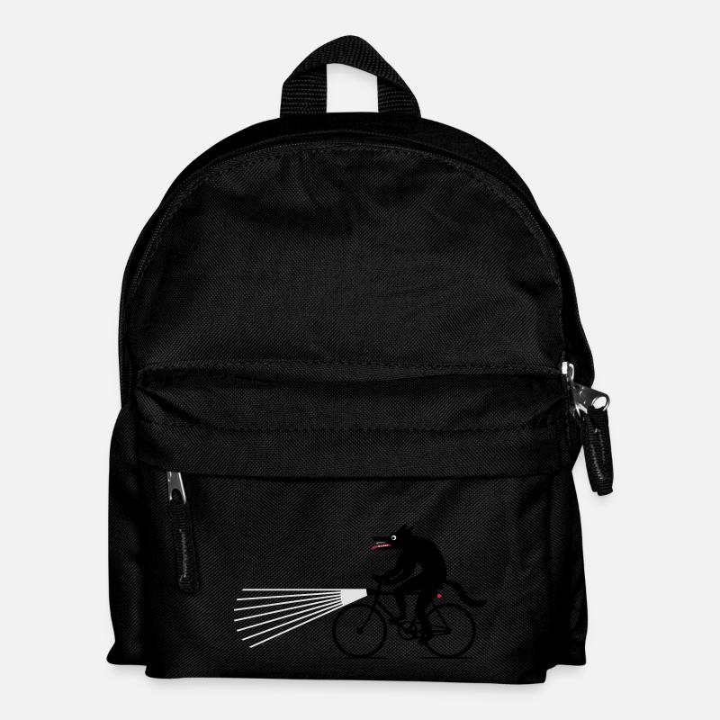 Loup à vélo - Sac à dos Enfant - noir