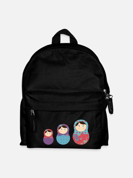matriochkas - Kids' Backpack - black