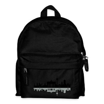 Skyline Berlin Schatten - Kinder Rucksack - Schwarz - Vorne