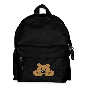 Cute Cute Cute Sad Bear Brown Bear - Kids' Backpack - black - Front