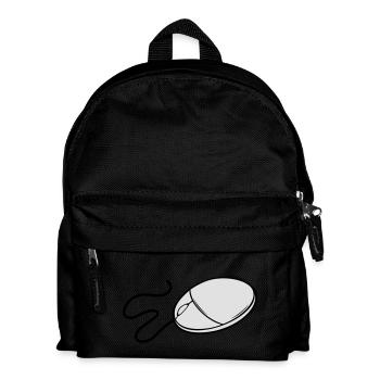 Computer mouse - Kinder Rucksack - Schwarz - Vorne