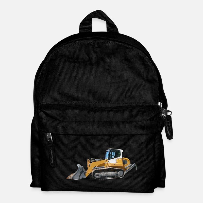 Planierraupe - Kinder Rucksack - Schwarz