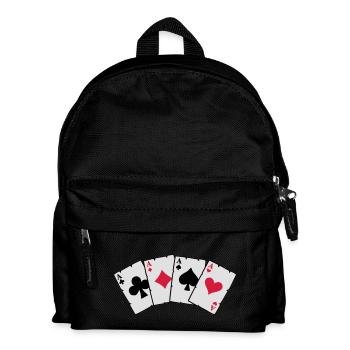 Poker Cards - Poker Cards - Kids' Backpack - black - Front