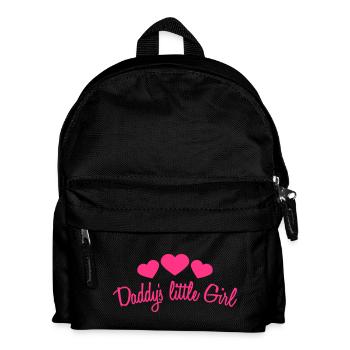 Daddys Little Girl Heart - Kids' Backpack - black - Front