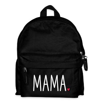Mom Heart - Gift Mother's Day Love - Kids' Backpack - black - Front