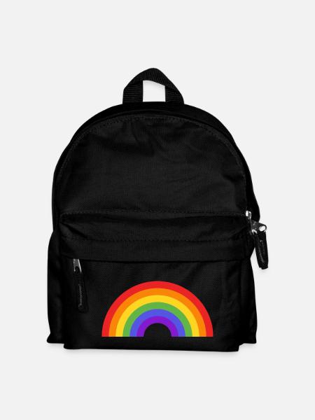 Regenbogen - Kinder Rucksack - Schwarz
