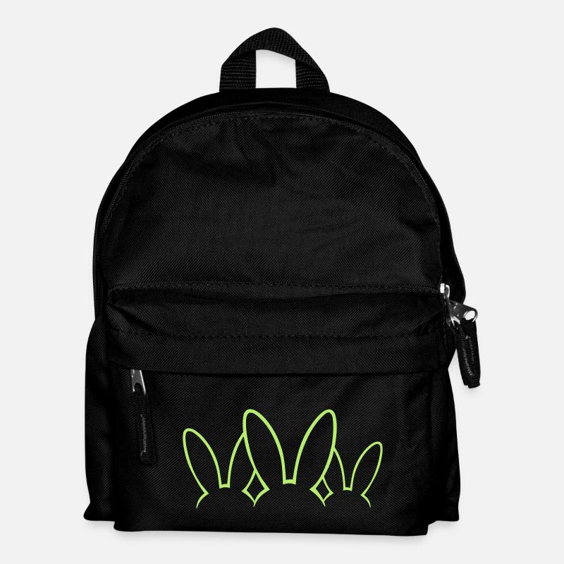 Ostern - Hasen Ohren - Kinder Rucksack - Schwarz