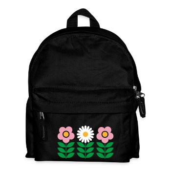 Flowers - Kids' Backpack - black - Front