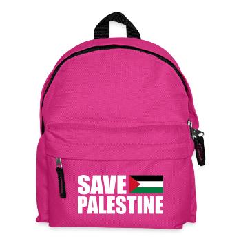 SAVE PALESTINE - Kids' Backpack - fuchsia - Front