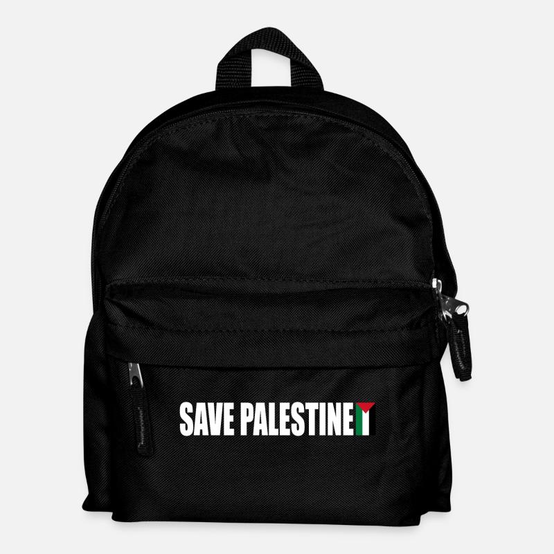 Save palestine - Kinder Rucksack - Schwarz