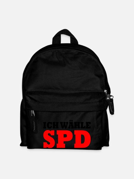 Ich wähle spd - Kinder Rucksack - Schwarz