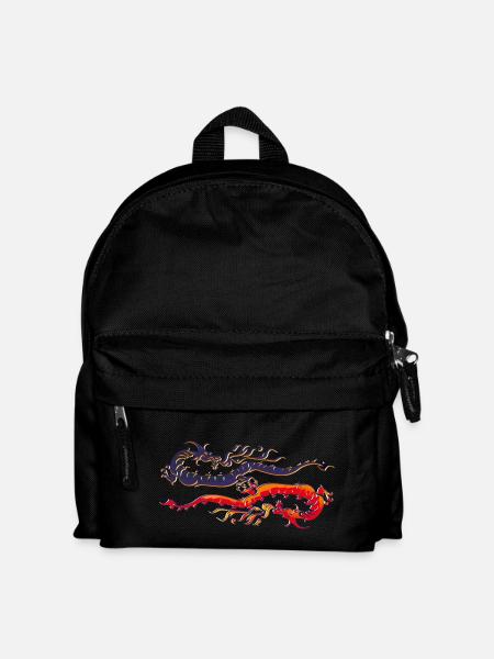 Drachen - Kinder Rucksack - Schwarz