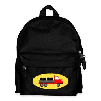 Truck - Kinder Rucksack - Schwarz - Vorne