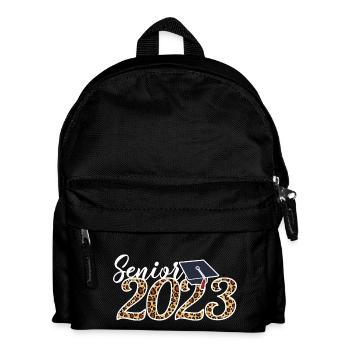 Senior 2023 Leopard Skin Graduate Graduation Geschenk - Kinder Rucksack - Schwarz - Vorne