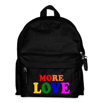 More love - Kids' Backpack - black - Front