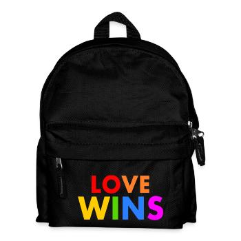 Love wins - Kinder Rucksack - Schwarz - Vorne