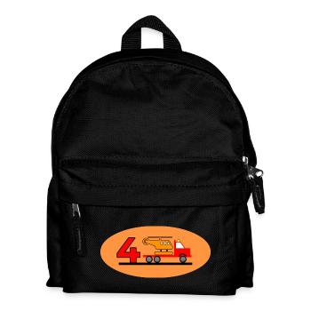 Truck - Kinder Rucksack - Schwarz - Vorne
