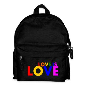 Love is love - Sac à dos Enfant - noir - Devant