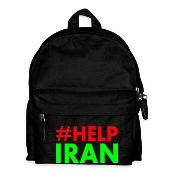 Help iran - Kids' Backpack - black - Front