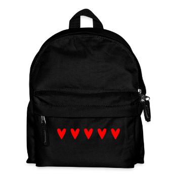 MOTHER's DAY. HAPPY MOTHER'S DAY. MOM. HEART - Kids' Backpack - black - Front