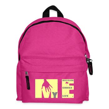 Ich stärke mich: Wahl, Entscheidung, Leben - Kinder Rucksack - Fuchsia - Vorne