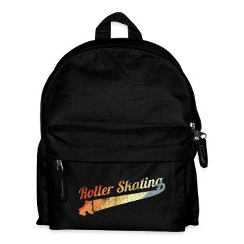 Vintage Rollschuhlaufen - Kinder Rucksack - Schwarz - Vorne