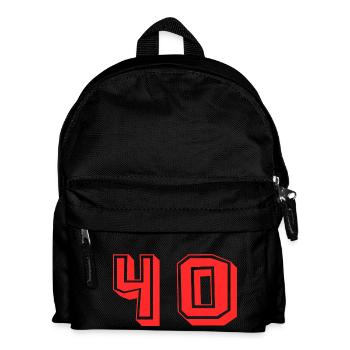 40. 40 YEARS. 40th ANNIVERSARY. 40TH ANNIVERSARY. - Kids' Backpack - black - Front