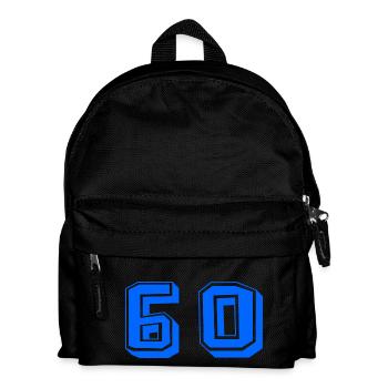 60. 60 ANS. 60e ANNIVERSAIRE. ANNIVERSAIRE 60 ANS. - Sac à dos Enfant - noir - Devant
