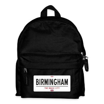 Ortsschild in Birmingham - Kinder Rucksack - Schwarz - Vorne