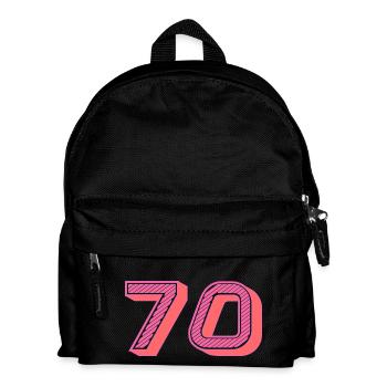 70. 70 ANS. 70e ANNIVERSAIRE. ANNIVERSAIRE 70 ANS. - Sac à dos Enfant - noir - Devant