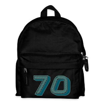 70. 70 ANS. 70e ANNIVERSAIRE. ANNIVERSAIRE 70 ANS. - Sac à dos Enfant - noir - Devant