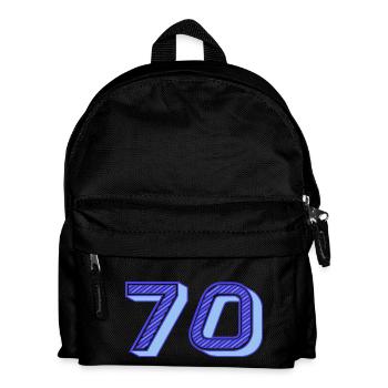 70. 70 ANS. 70e ANNIVERSAIRE. ANNIVERSAIRE 70 ANS. - Sac à dos Enfant - noir - Devant