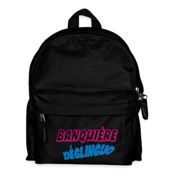 Banquière déglinguo !!! - Sac à dos Enfant - noir - Devant