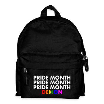 pride month demon - Kinder Rucksack - Schwarz - Vorne
