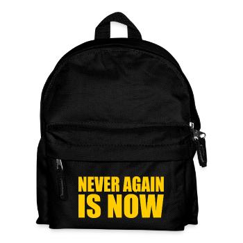Never again is now - Kinder Rucksack - Schwarz - Vorne